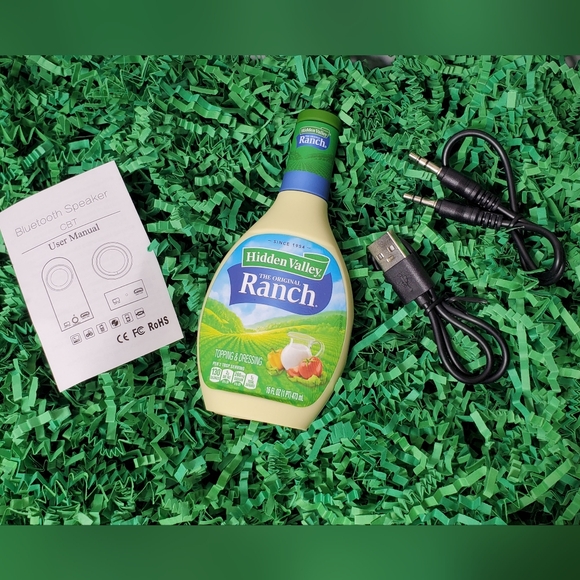 RARE Hidden Valley Bluetooth Speaker Ranch Dressing Bottle Wireless Collectible